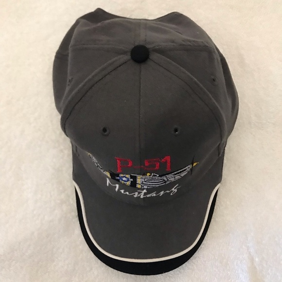 NISSUN CAP for P-51 Mustang Adjustable Grey Ball Cap - Picture 3 of 12